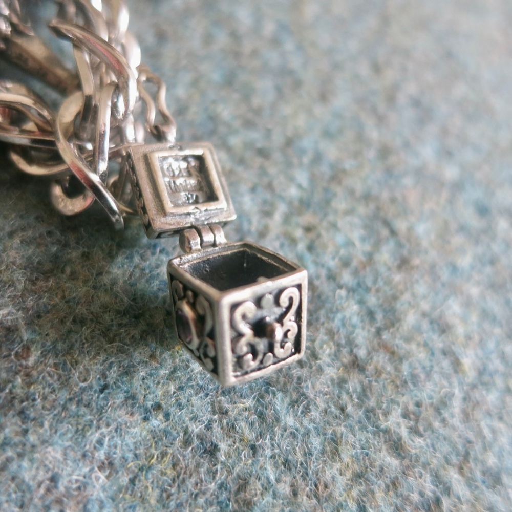 Sterling Silver Charm Bracelet and Charms - Picture 9 of 9